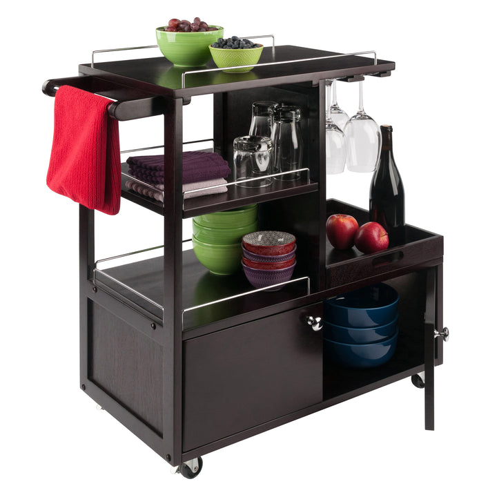 Galen Entertainment Cart, Espresso