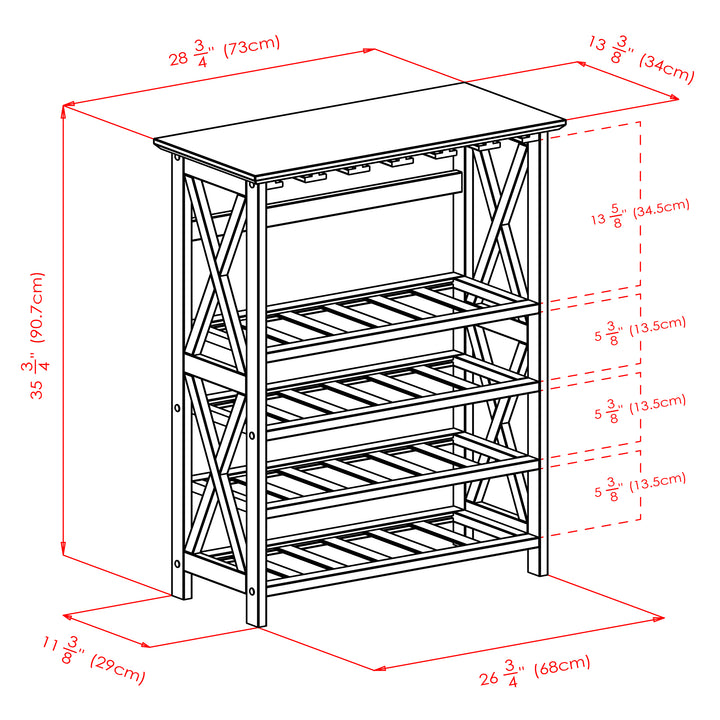 Rio 24-Bottle Wine Rack, Espresso