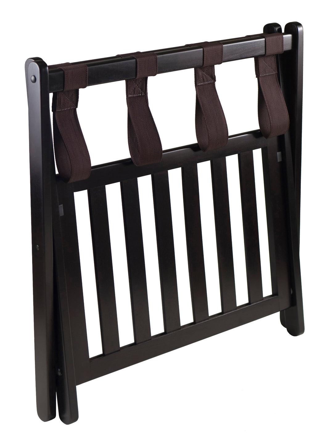 Reese Luggage Rack with Shelf, Espresso