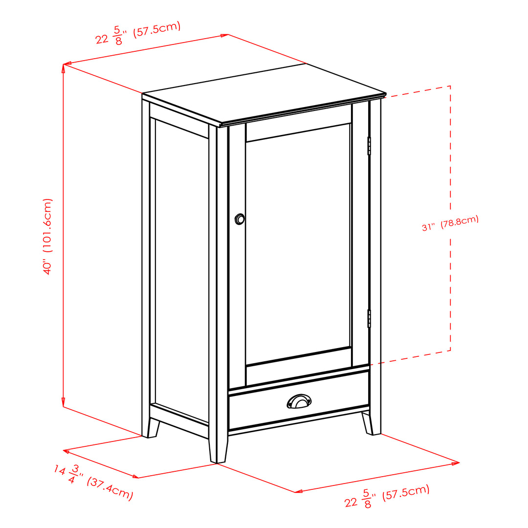 Bordeaux 25-Bottle Wine Cabinet, Espresso