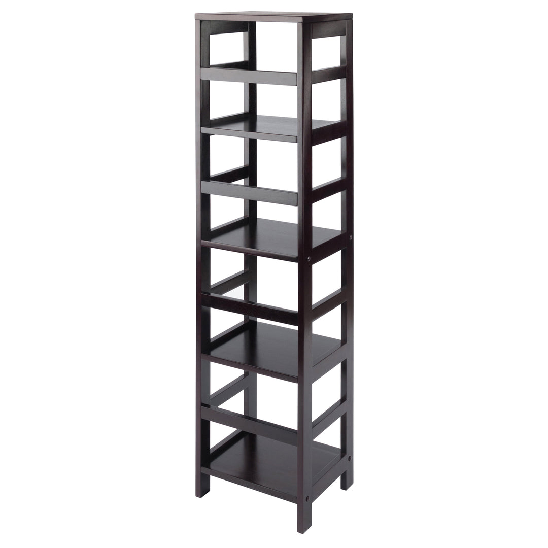 Leo 4-Tier Storage Shelf, Espresso