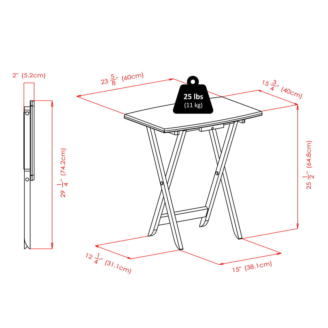 Dylan 5-Pc Oversize Snack Table Set, Espresso