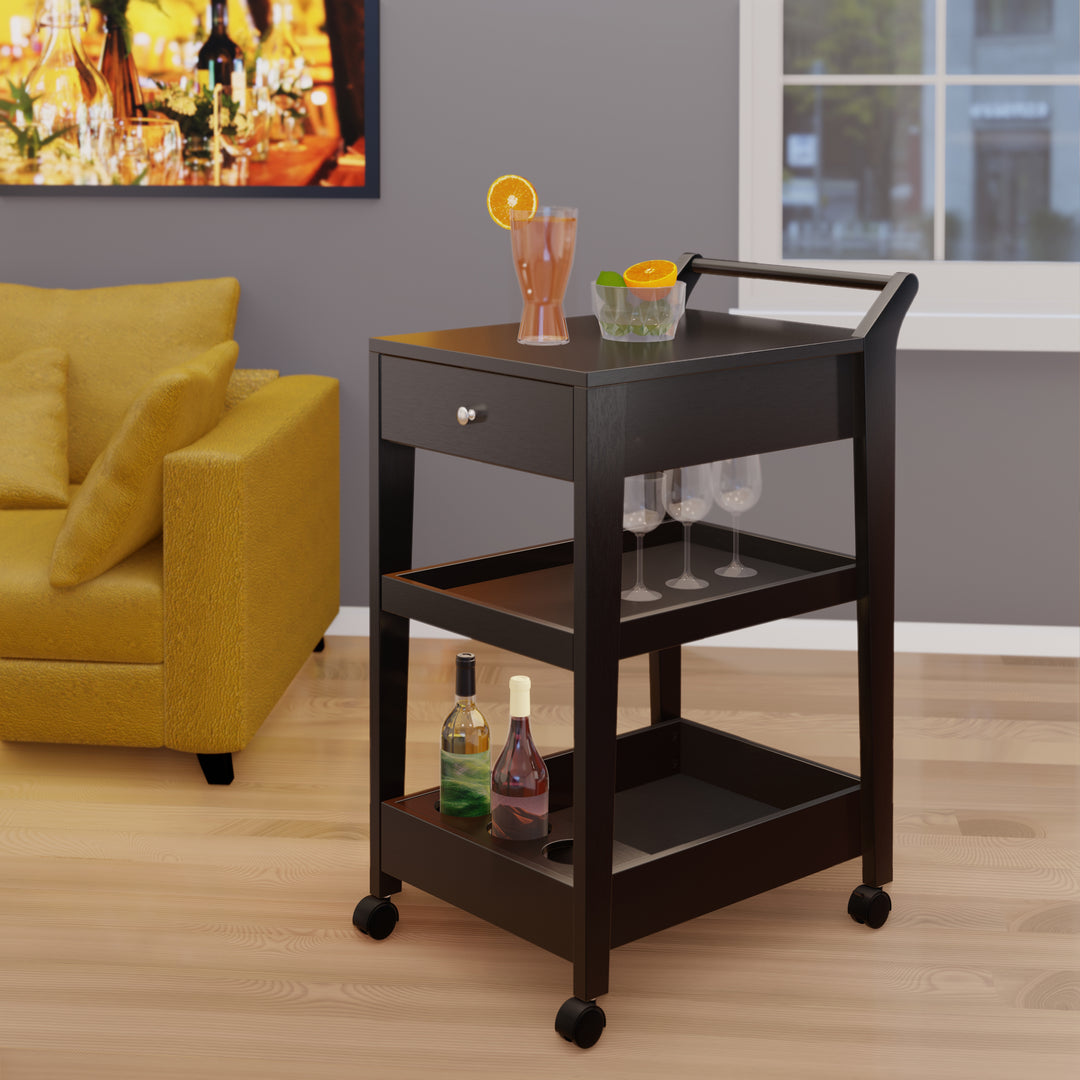 Jeston Entertainment Cart, Espresso