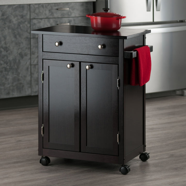 Savannah Kitchen Utility Cart, Espresso