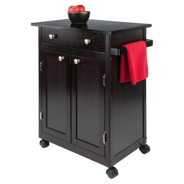 Savannah Kitchen Utility Cart, Espresso