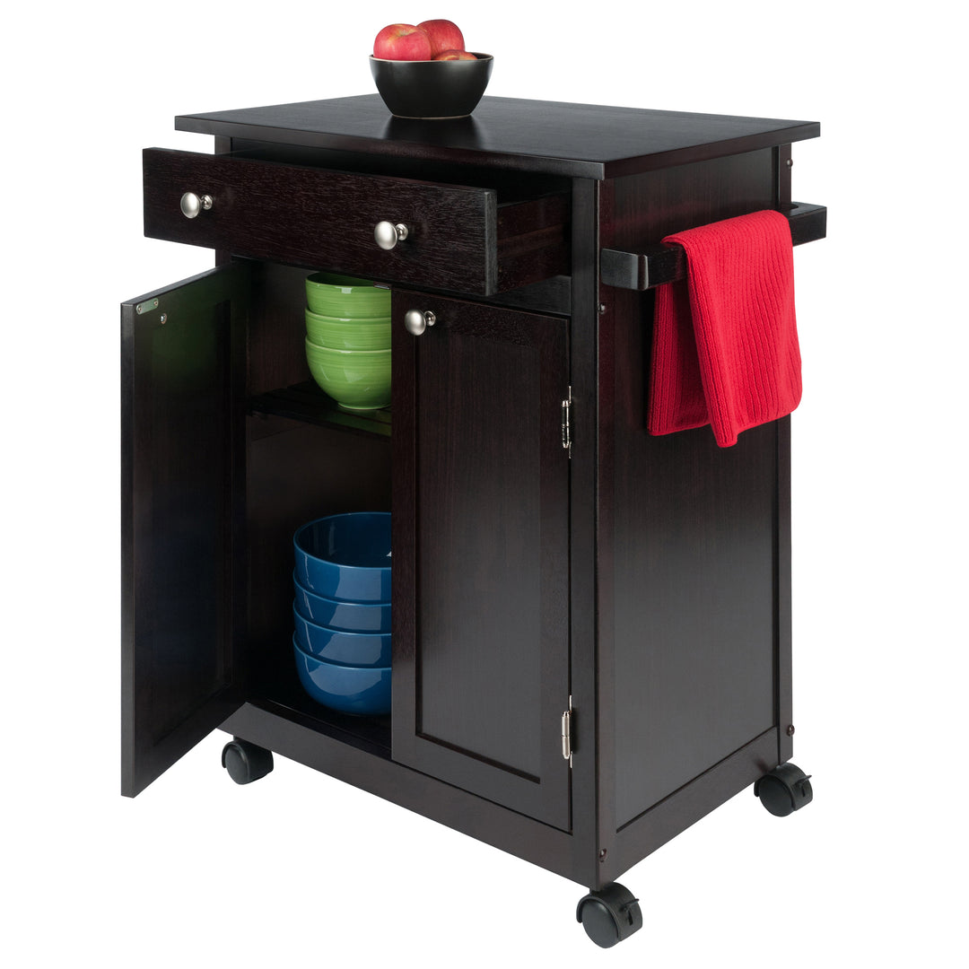 Savannah Kitchen Utility Cart, Espresso