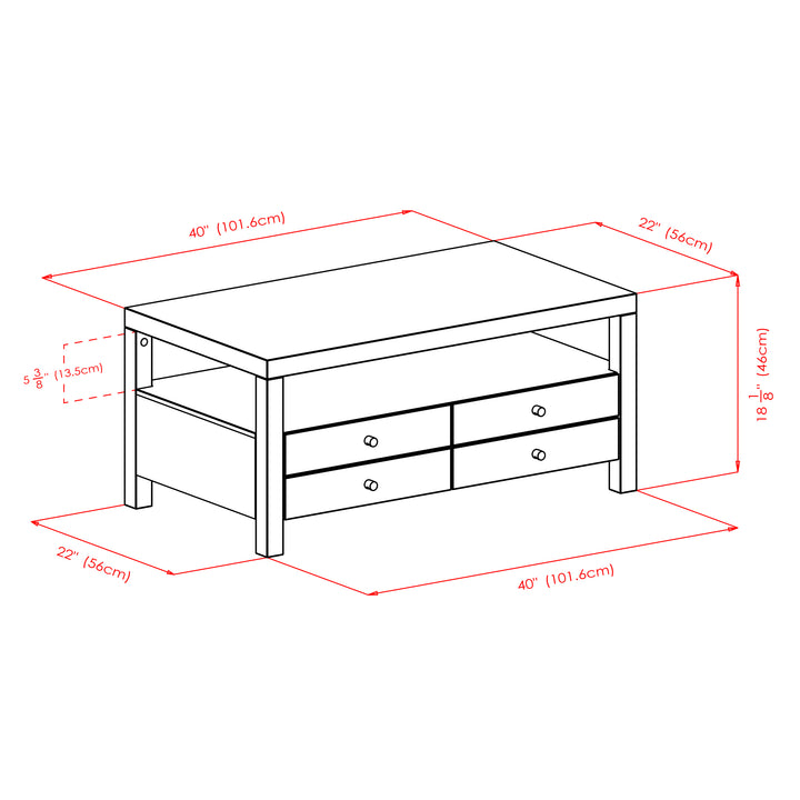 Copenhagen Coffee Table, Espresso