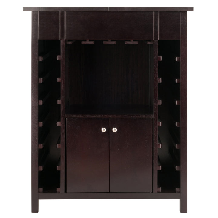 Yukon Wine Cabinet, Expandable Top, Espresso