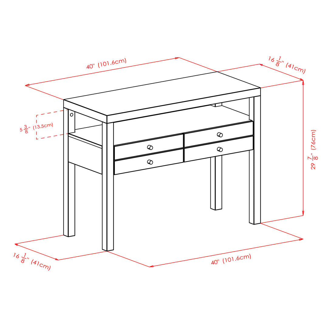 Copenhagen Console Table, Espresso