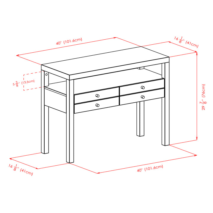 Copenhagen Console Table, Espresso