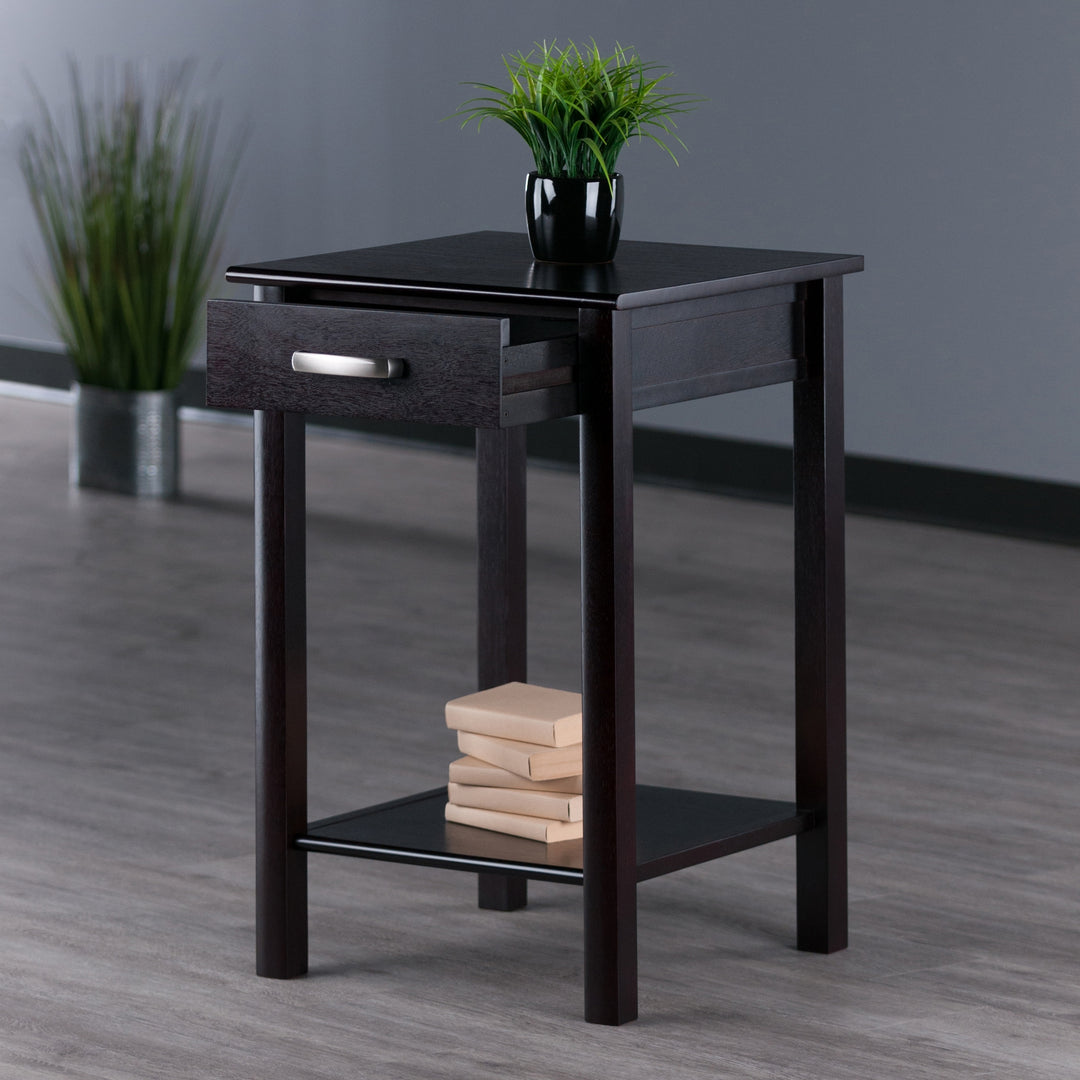 Liso End Table, Espresso