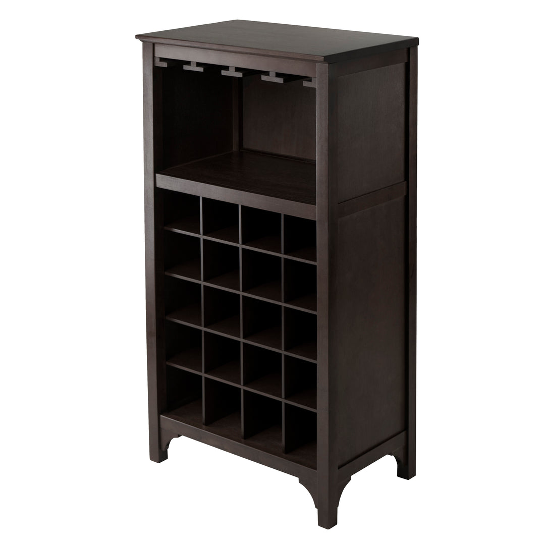 Ancona 20-Bottle Wine Cabinet, Espresso