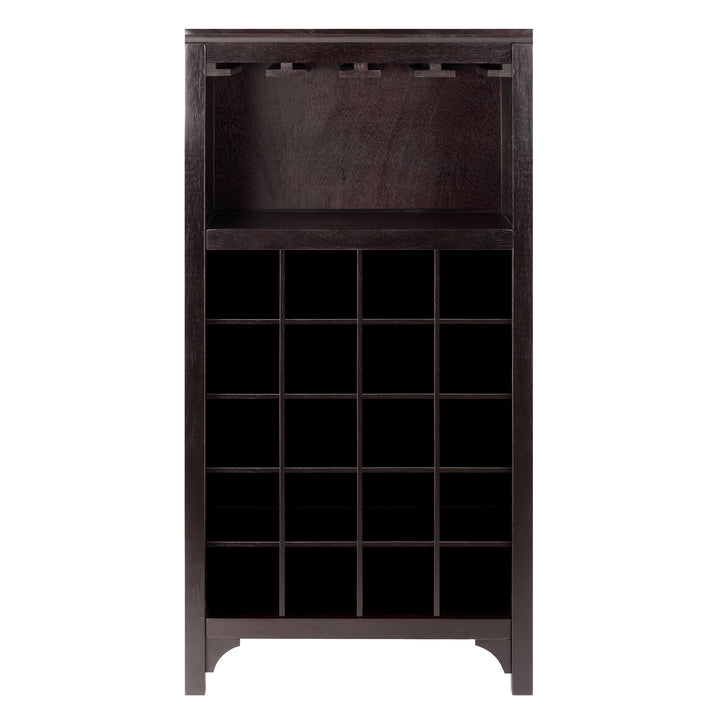 Ancona 20-Bottle Wine Cabinet, Espresso