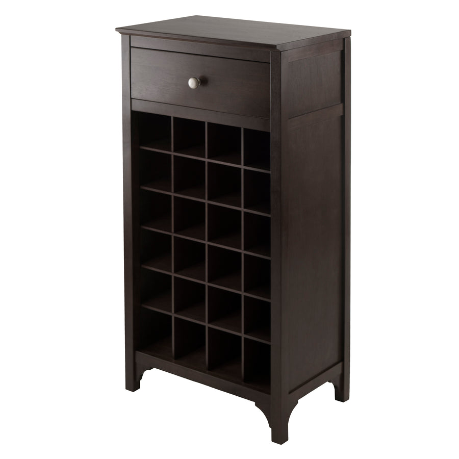 Ancona 24-Bottle Wine Cabinet, Espresso