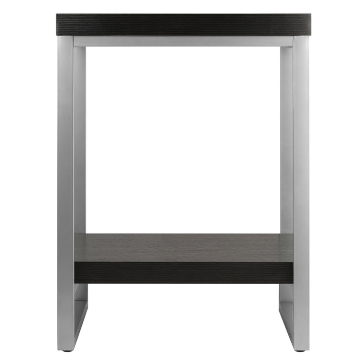 Jared End Table, Gray and Espresso