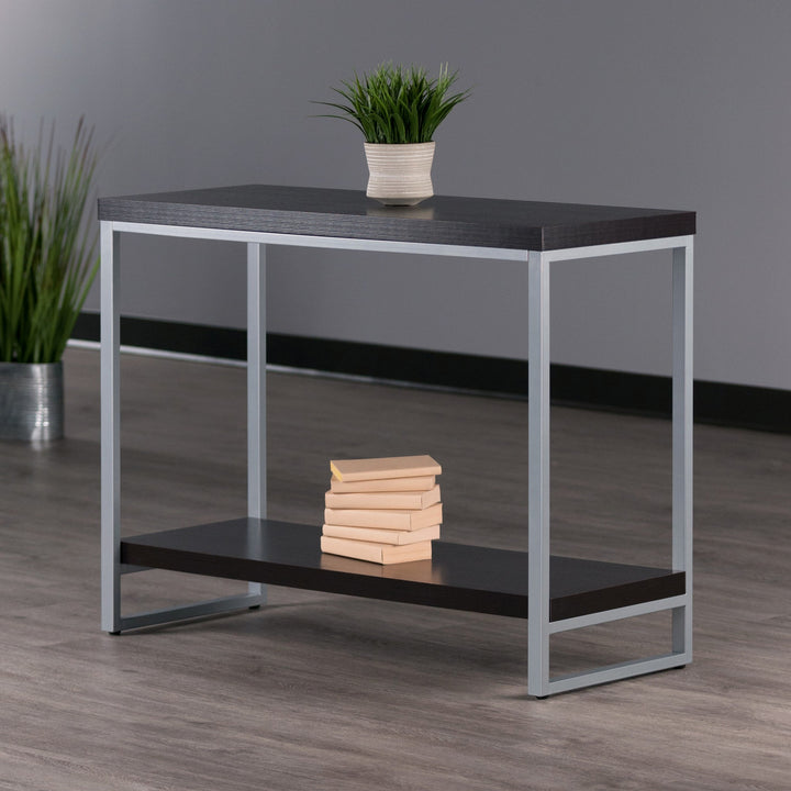 Jared Console Table, Gray and Espresso