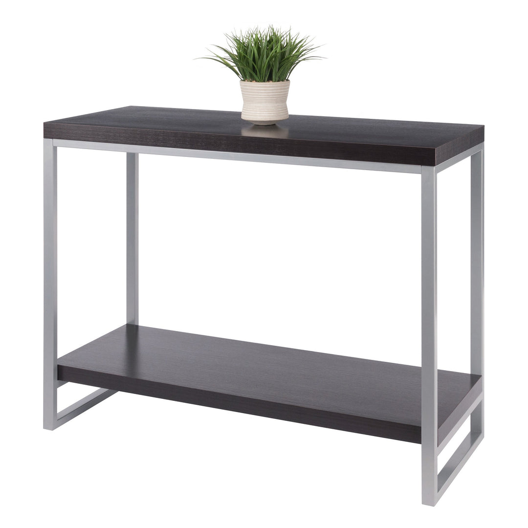 Jared Console Table, Gray and Espresso