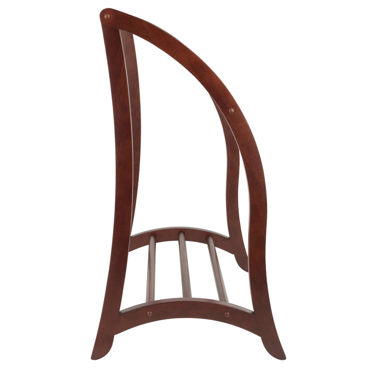 Betsy 3-Rod Blanket Rack, Walnut