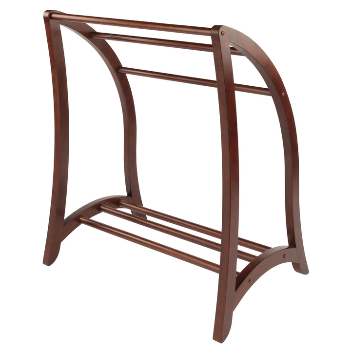 Betsy 3-Rod Blanket Rack, Walnut