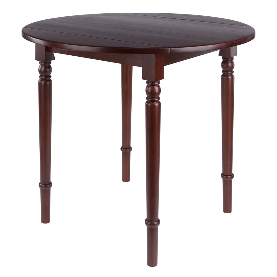 Sorella Round Double Drop Leaf Dining Table, Walnut 