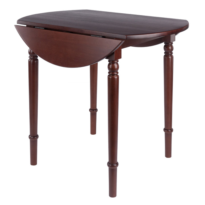 Sorella Round Double Drop Leaf Dining Table, Walnut