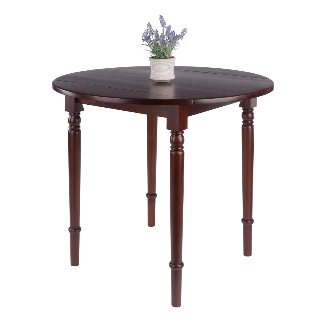 Sorella Round Double Drop Leaf Dining Table, Walnut