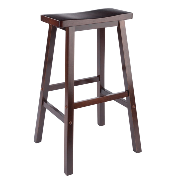 Satori Saddle Seat Bar Stool, Walnut