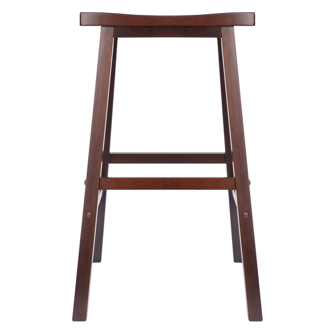 Satori Saddle Seat Bar Stool, Walnut