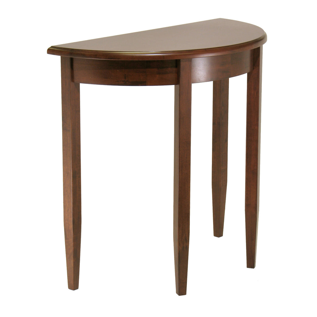 Concord Half Moon Accent Table, Walnut