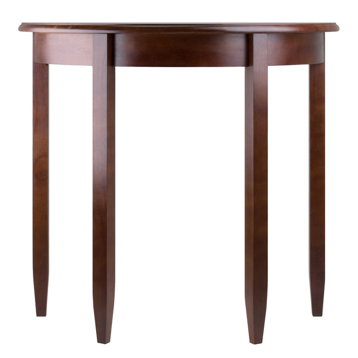 Concord Half Moon Accent Table, Walnut