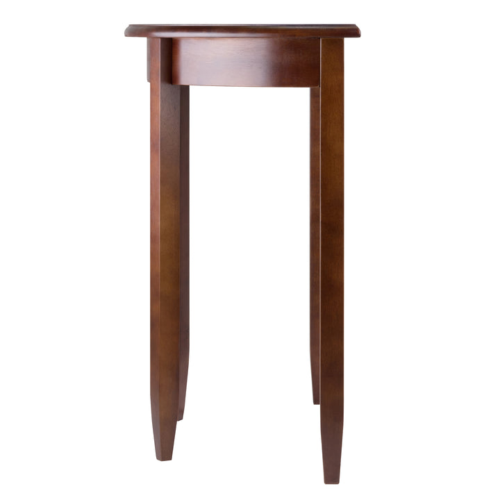 Concord Half Moon Accent Table, Walnut