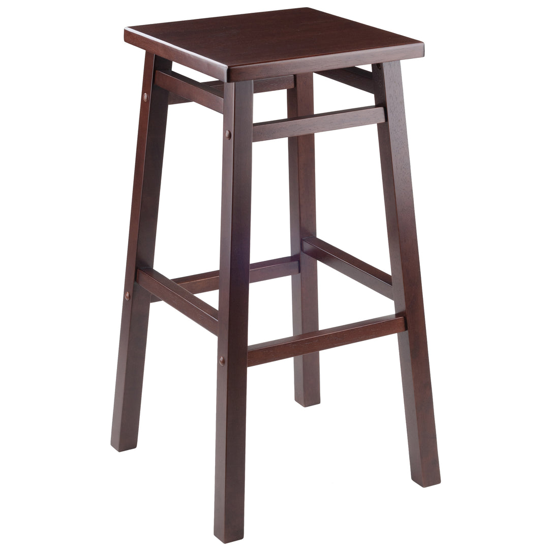 Carter Square Seat Bar Stool, Walnut 