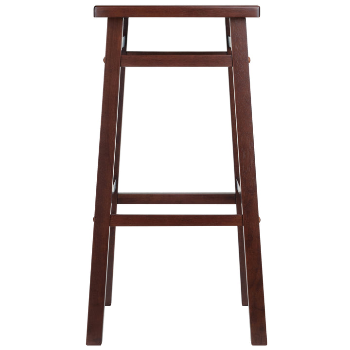 Carter Square Seat Bar Stool, Walnut