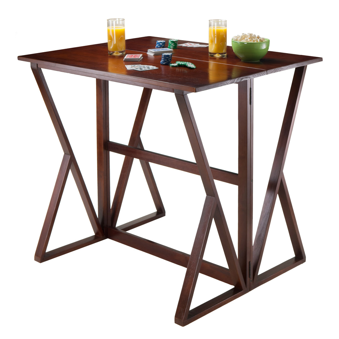 Harrington Drop Leaf High Table, Walnut