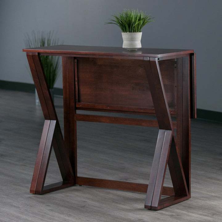 Harrington Drop Leaf High Table, Walnut