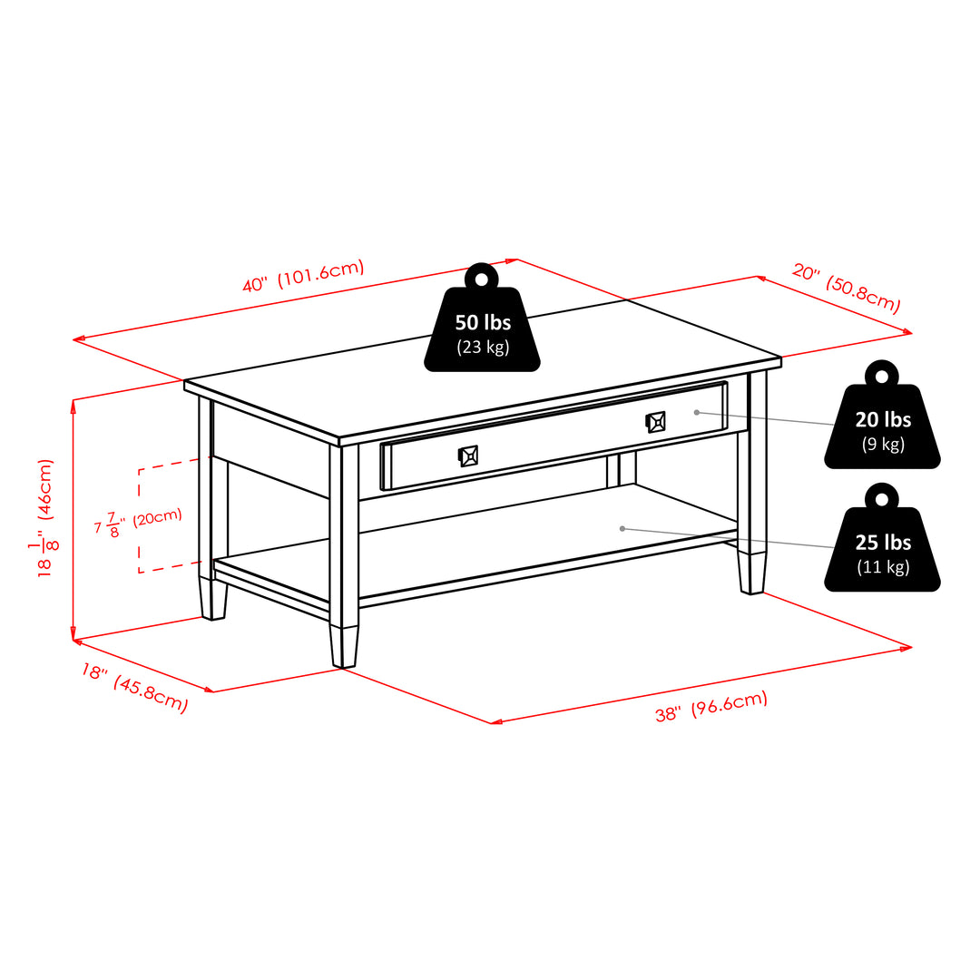 Richmond Coffee Table, Walnut