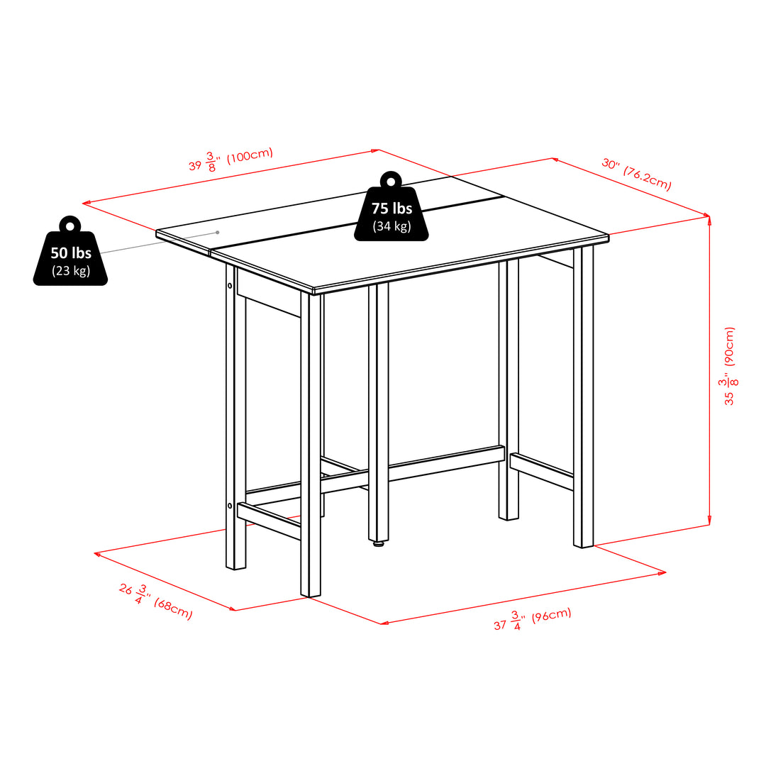 Lynnwood Drop Leaf High Table