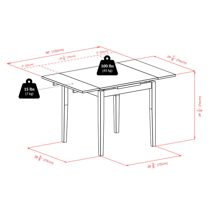 Pulman Extension Table, Walnut