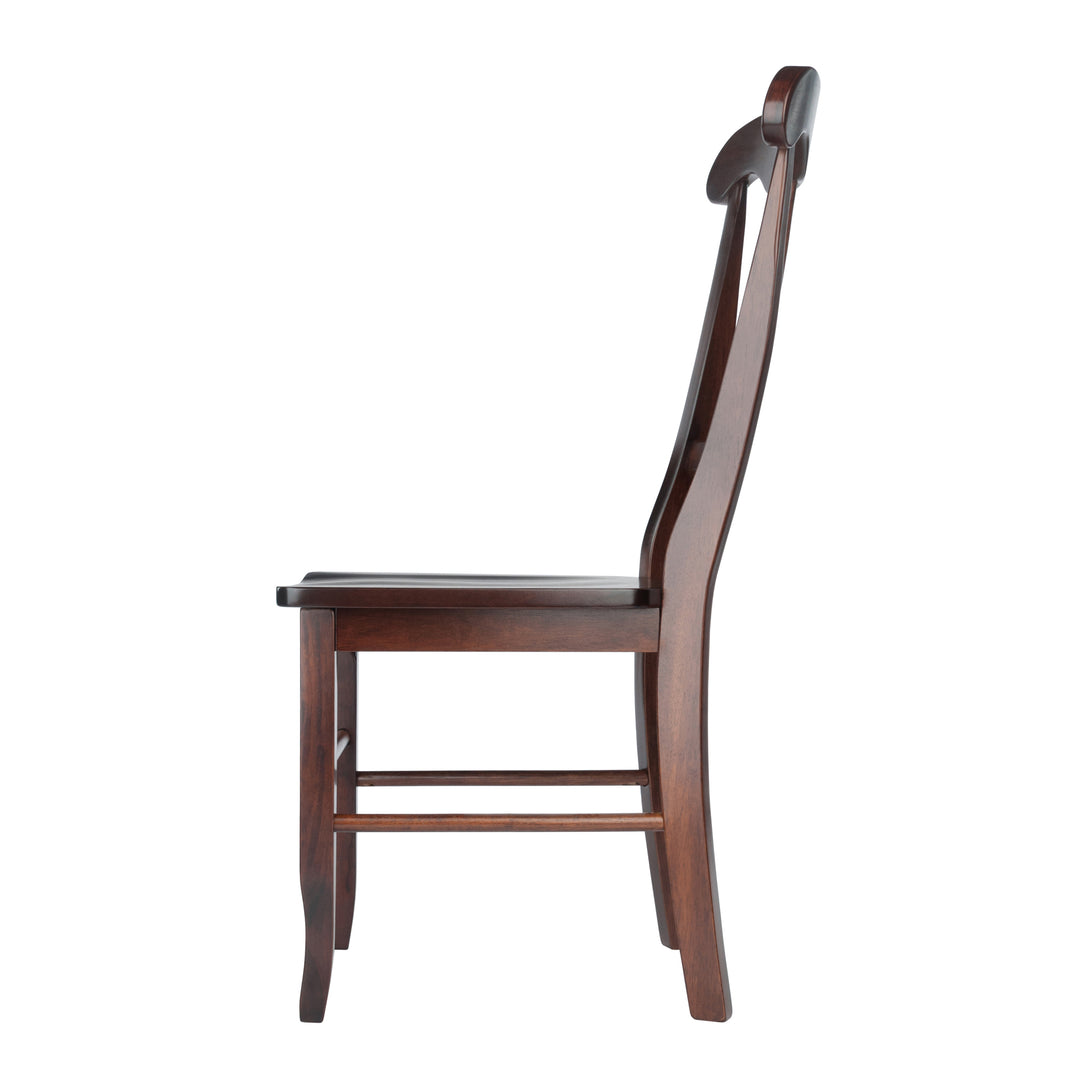 Renaissance 2-Pc Key Hole-back Chair Set, Walnut