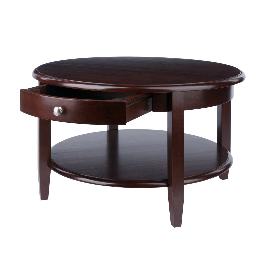 Concord Round Coffee Table, Walnut