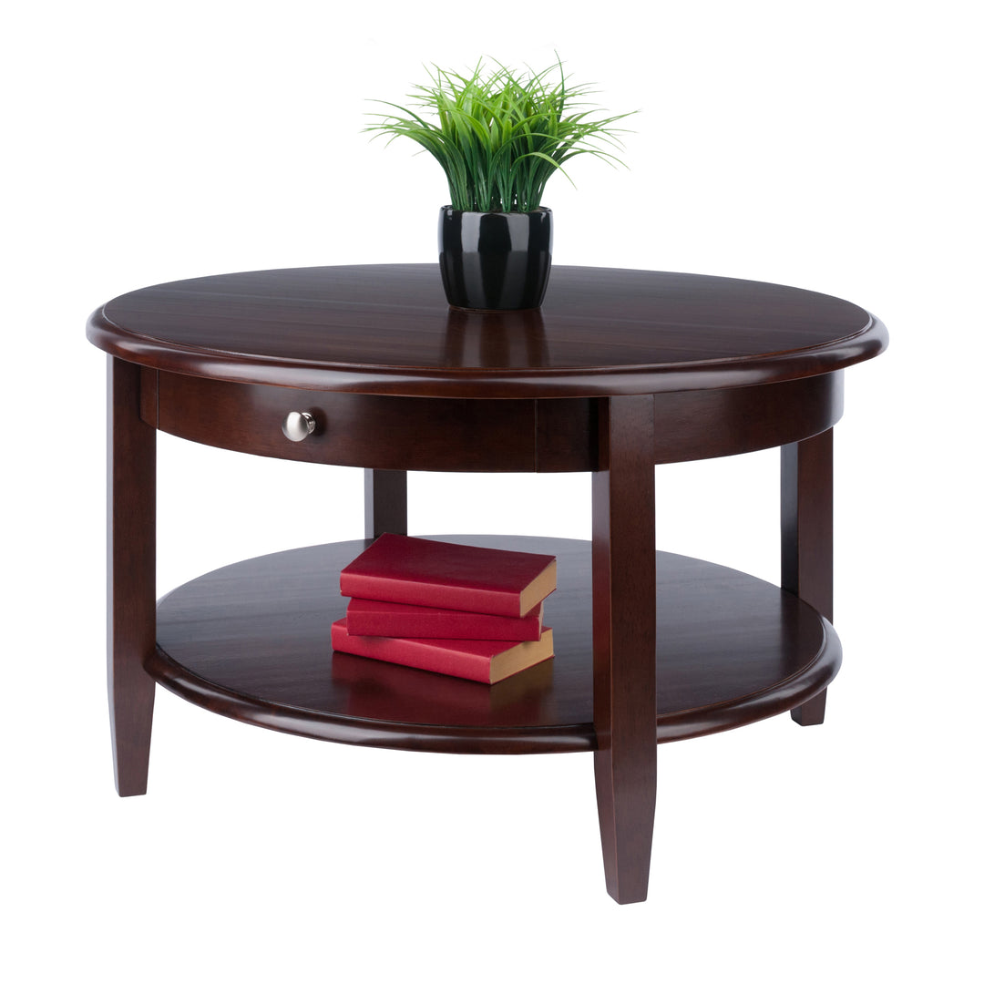 Concord Round Coffee Table, Walnut