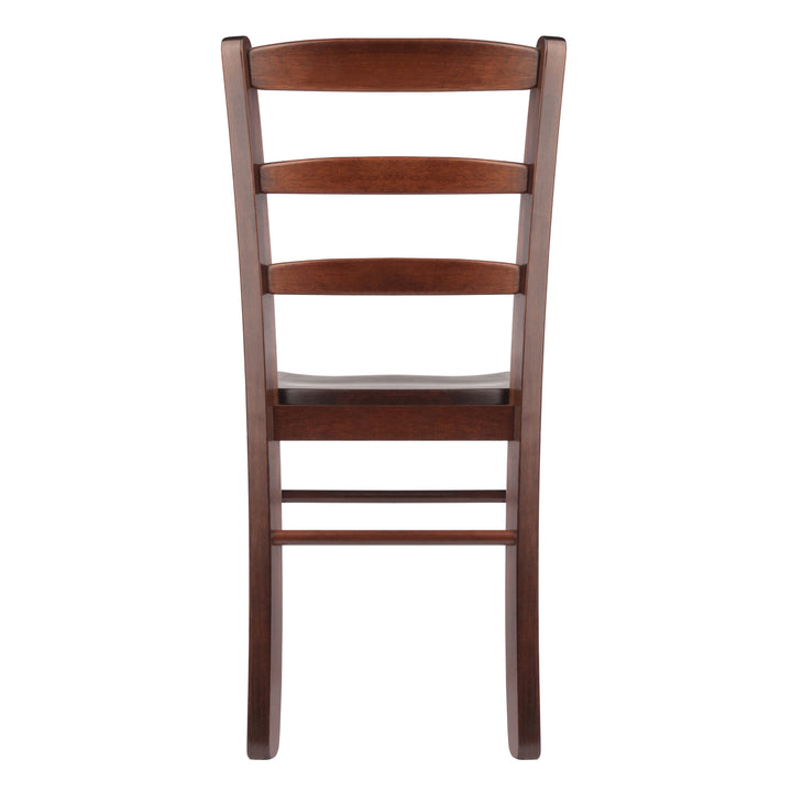 Benjamin 2-Pc Ladder-back Chair Set, Walnut