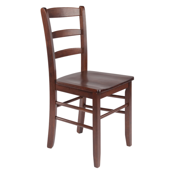 Benjamin 2-Pc Ladder-back Chair Set, Walnut