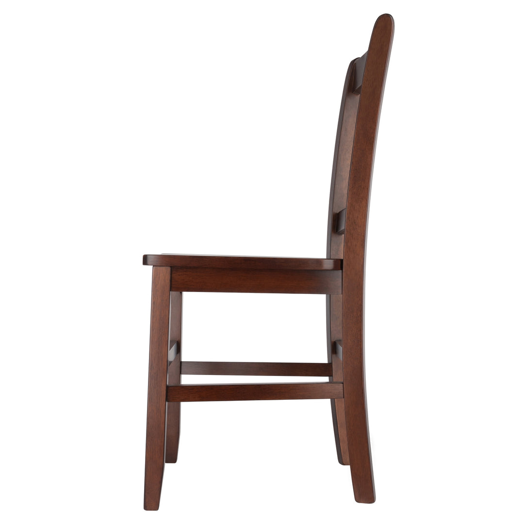 Madison 2-Pc Slat-back Chair Set, Walnut