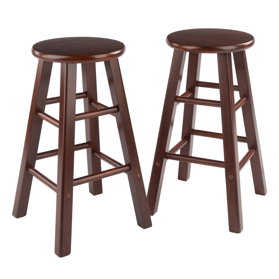 Element 2-Pc Counter Stool Set, Walnut