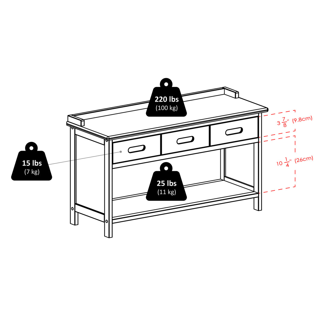 Adriana 2-Pc Storage Bench with Seat Cushion, Walnut and Espresso