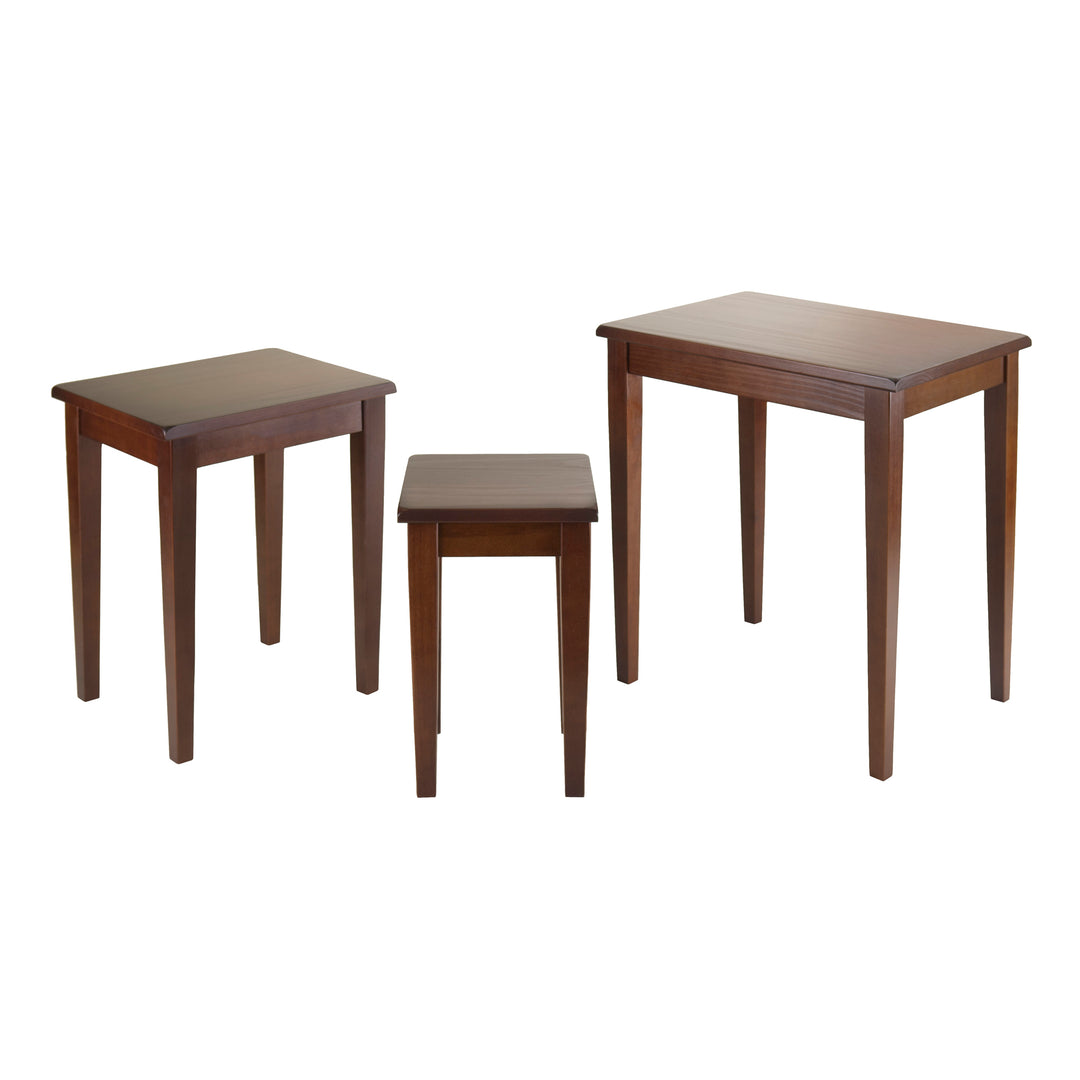 Regalia 3-Pc Nesting Table Set, Walnut