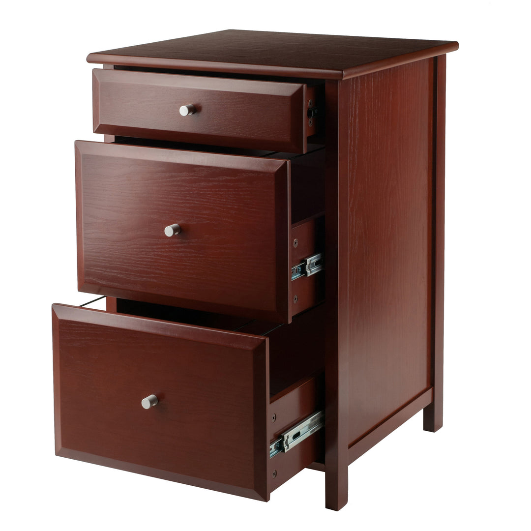 Delta Home Office File Cabinet, Walnut