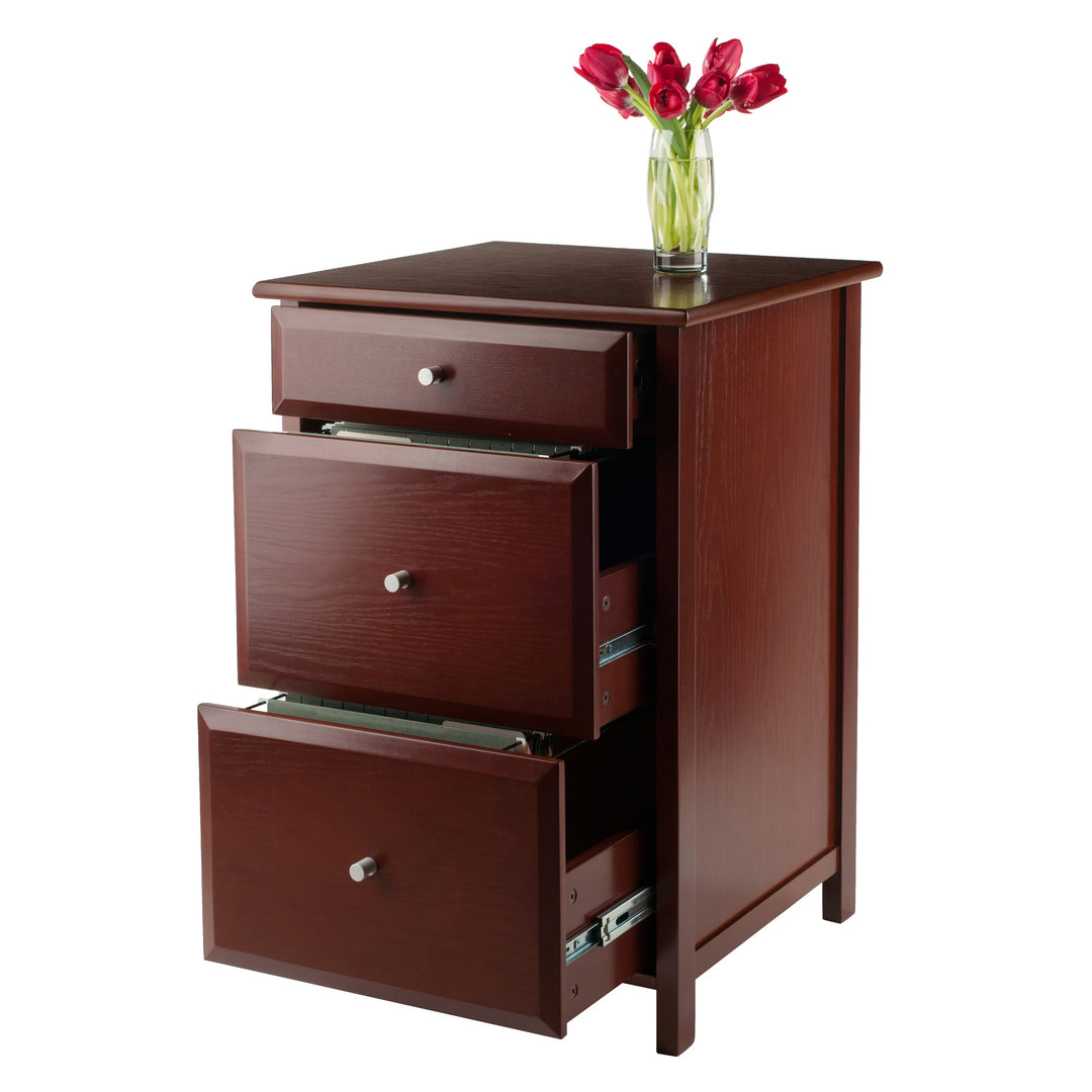 Delta Home Office File Cabinet, Walnut