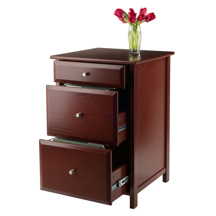 Delta Home Office File Cabinet, Walnut